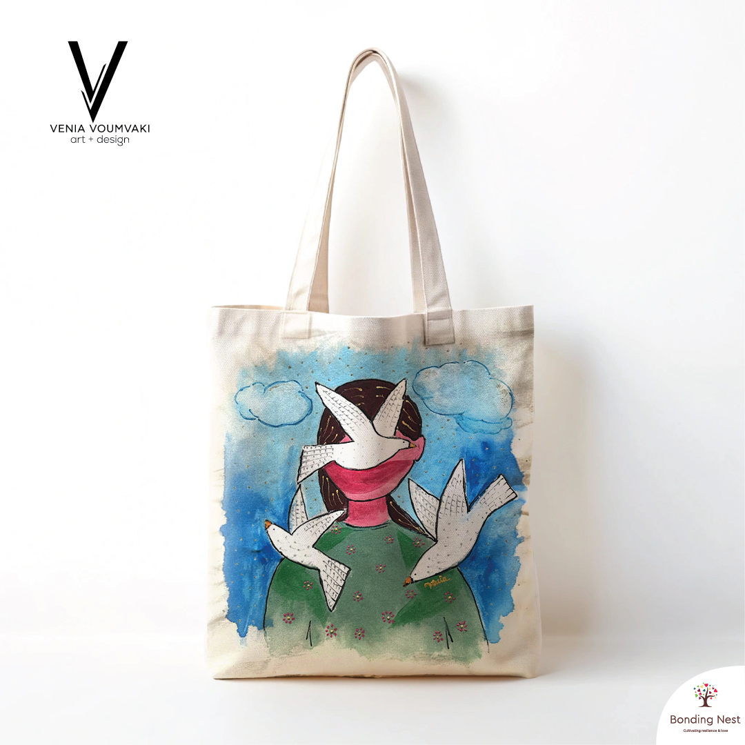 Tote Bag by Venia - Pigeons