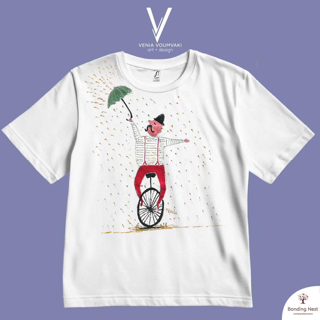 Handmade T-shirt design Circus - Kids 10 y.o.