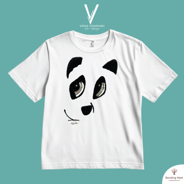 Handmade T-shirt design Panda - Kids 6 y.o.